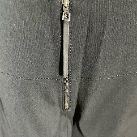 Helmut Lang Black White Multi-Layer Zip Back Viscose Mini Skirt EUC Size 6 - Picture 9 of 13